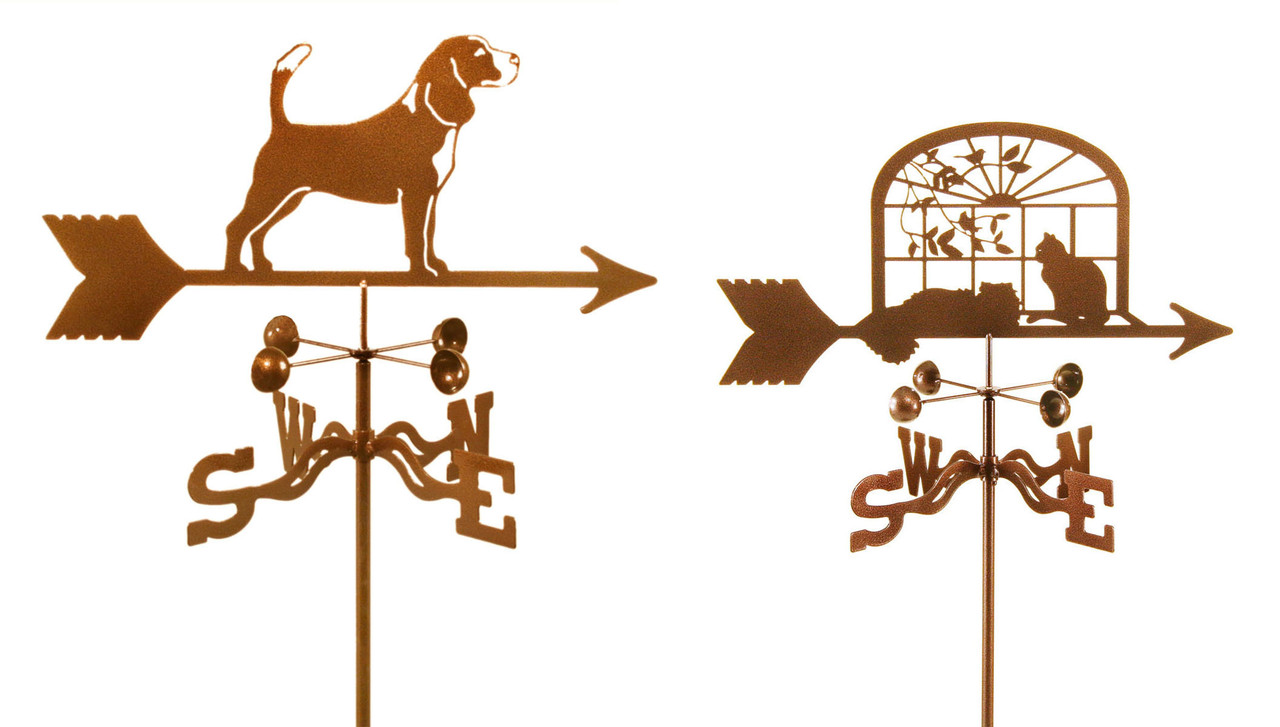 Dog and Cat Weathervanes